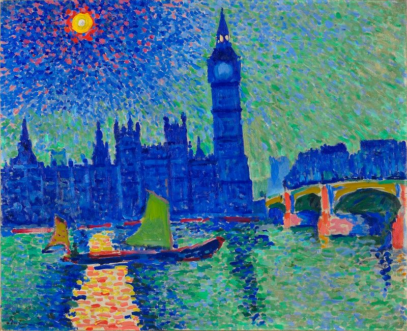 André Derain, Big Ben, 1906, Öl auf Leinwand. Musée d’Art moderne de Troyes © VG Bild-Kunst, Bonn 2019